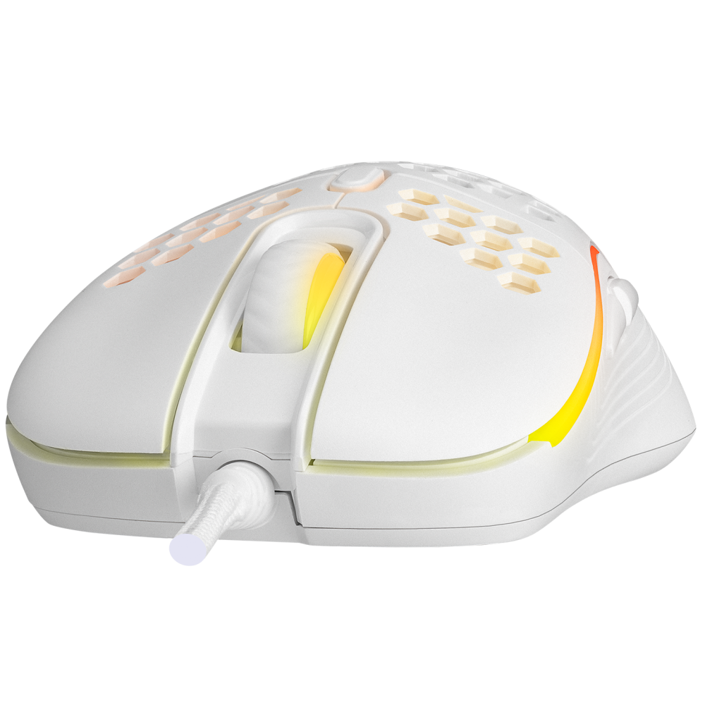 SMX-R85 GENTLE 12800dpi Beyaz RGB Ledli Süper Hafif Makrolu Gaming Oyuncu Mouse - Rampage