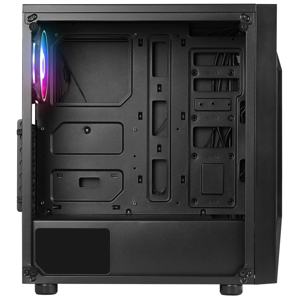 TRIANGLE 4*12cm Auto RGB Fan Tempered Glass ATX Mid-T Gaming Oyuncu Kasası - Rampage