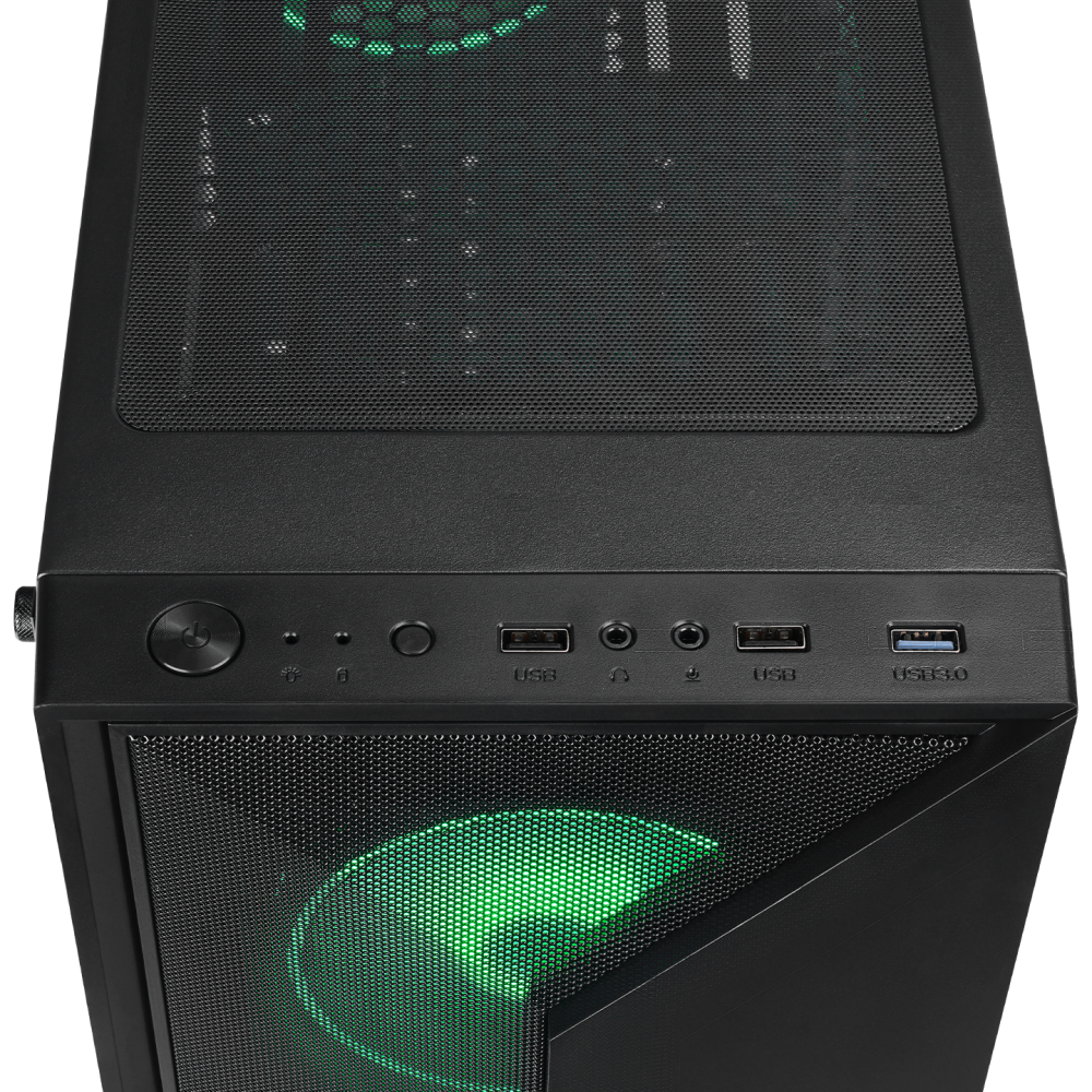 TRIANGLE 4*12cm Auto RGB Fan Tempered Glass ATX Mid-T Gaming Oyuncu Kasası - Rampage