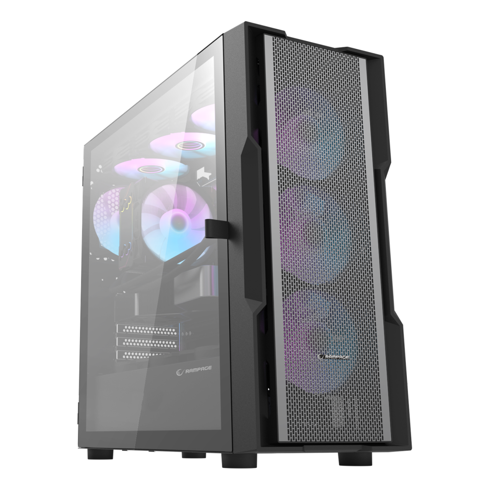 INFINITY MESH 4*ARGB Fan Manyetik Temperli Camlı E-ATX Mid-T Gaming Oyuncu Kasası - Rampage