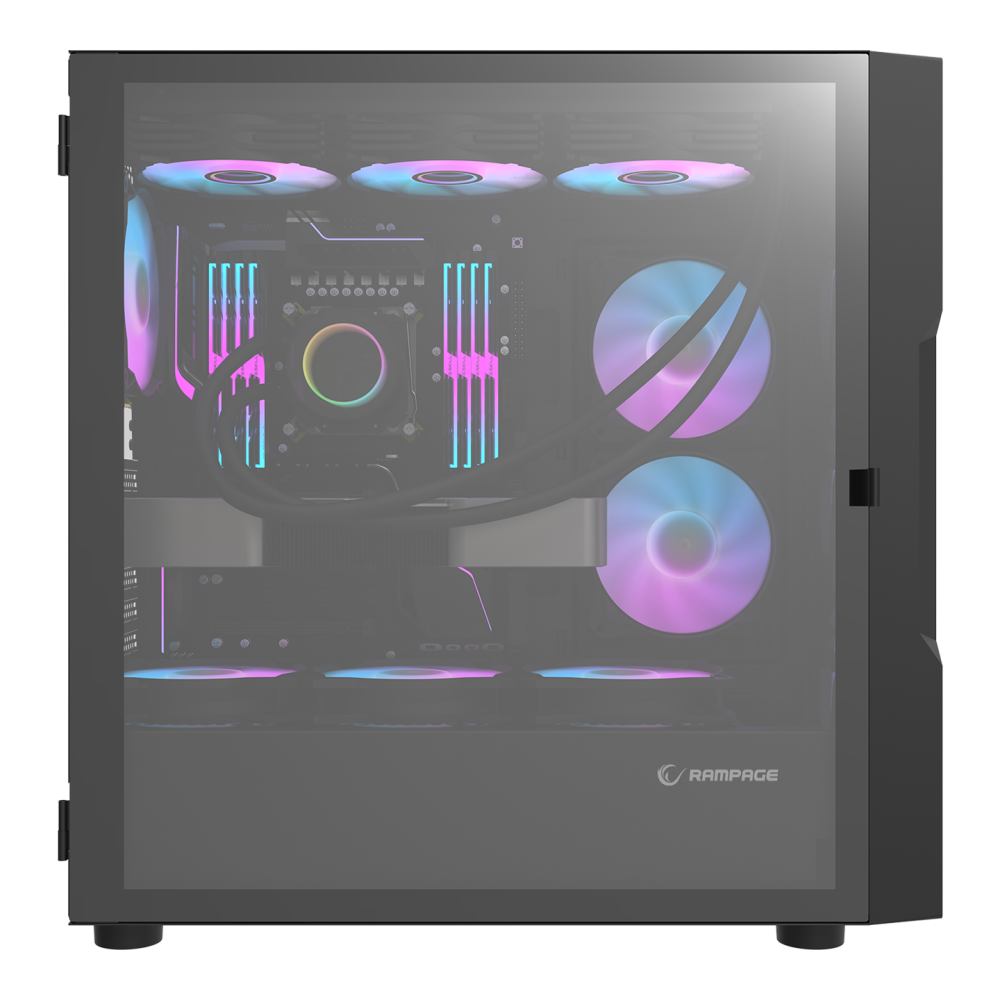INFINITY MESH 4*ARGB Fan Manyetik Temperli Camlı E-ATX Mid-T Gaming Oyuncu Kasası - Rampage