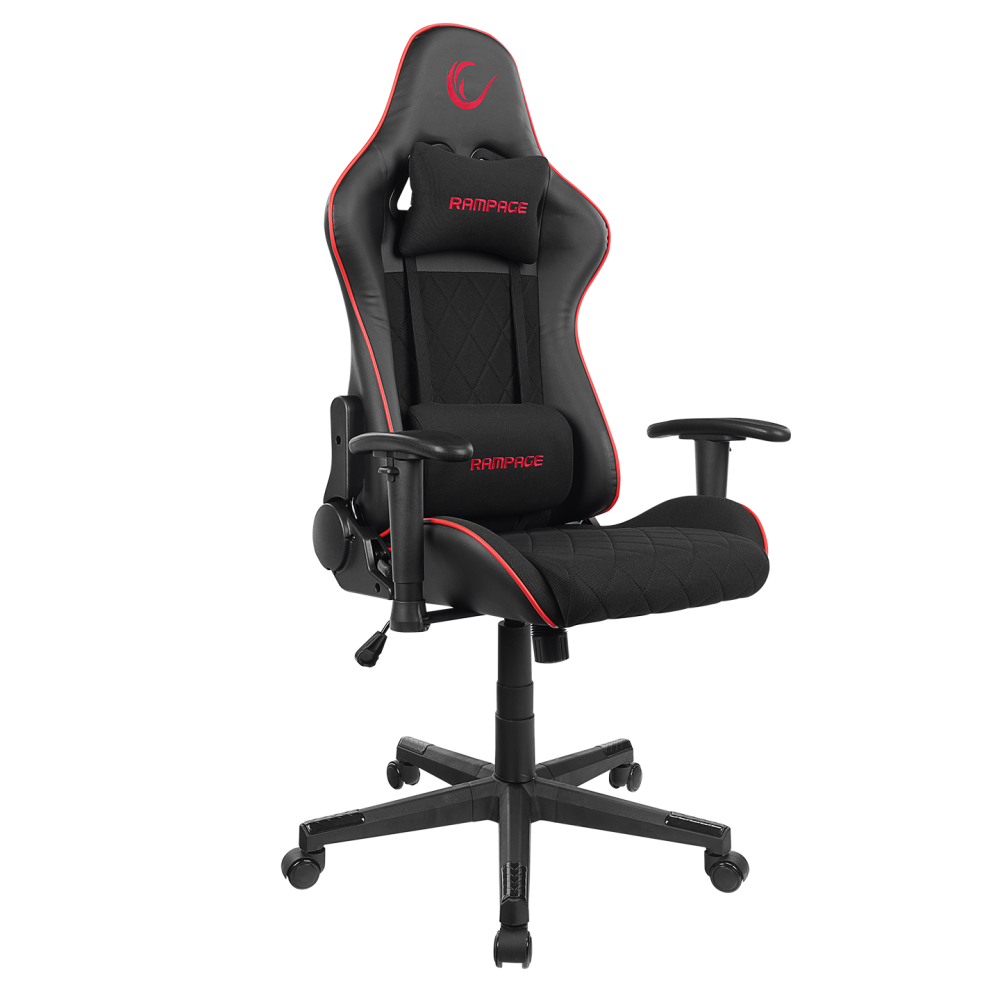 KL-R16 DRAPE Üst Seviye Terletmez Kumaş Siyah Gaming Oyuncu Koltuğu - Rampage