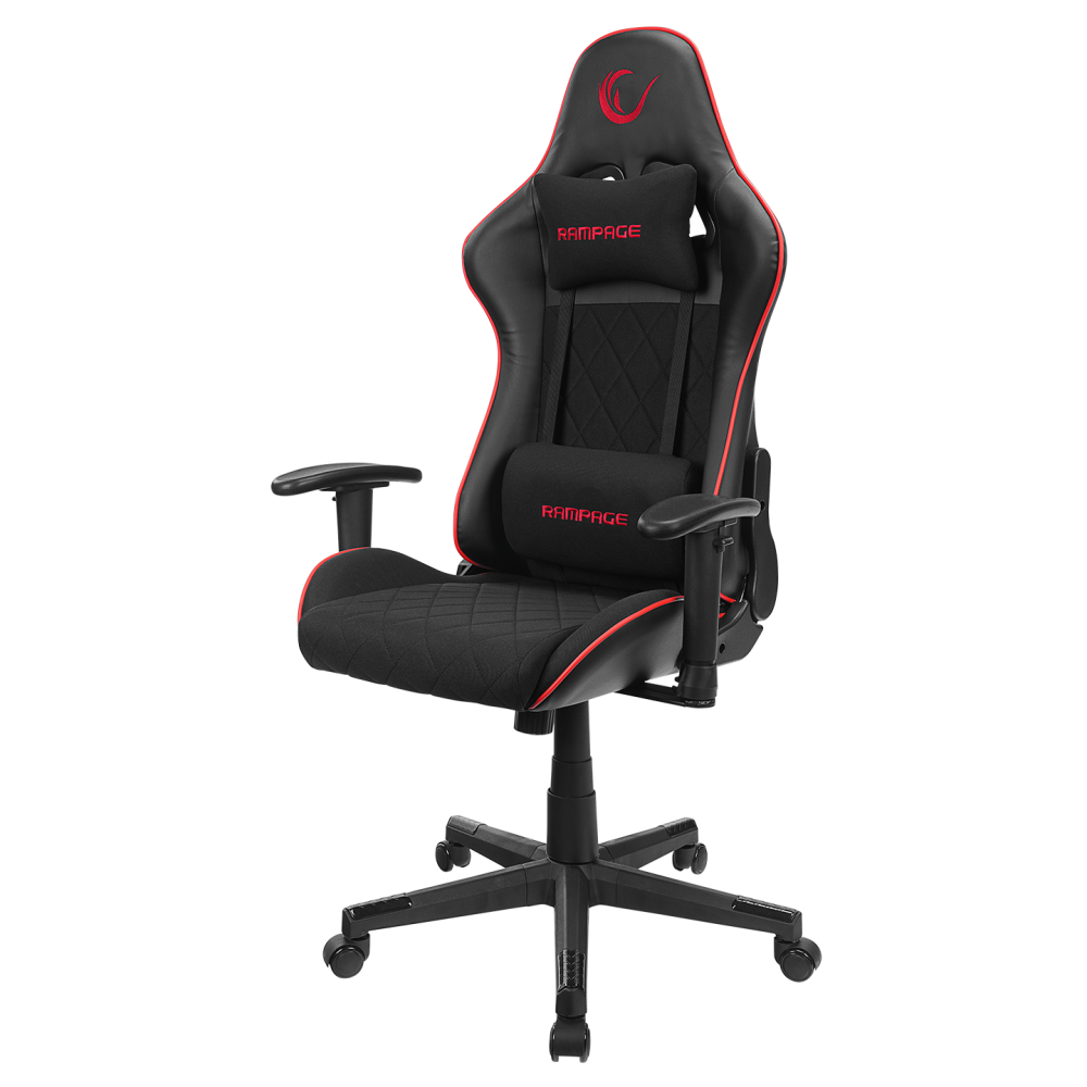 KL-R16 DRAPE Üst Seviye Terletmez Kumaş Siyah Gaming Oyuncu Koltuğu - Rampage