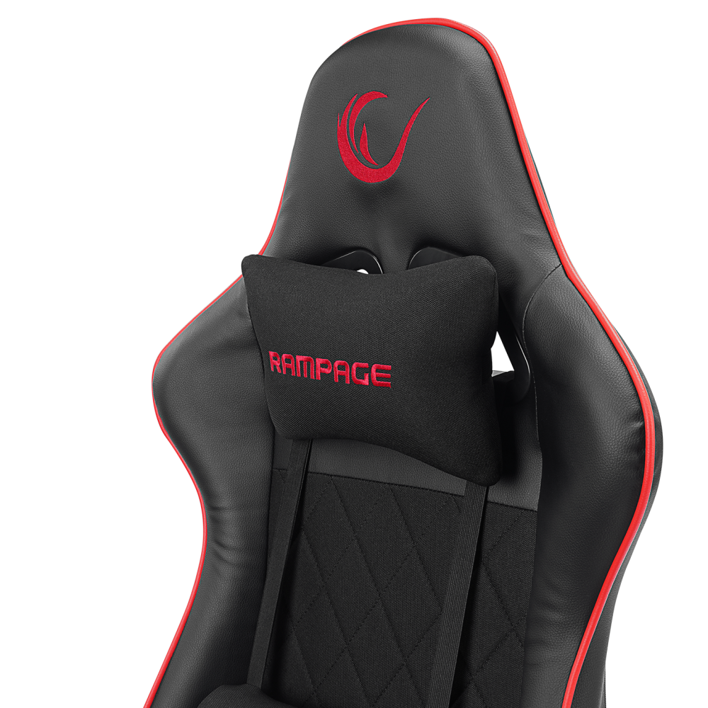 KL-R16 DRAPE Üst Seviye Terletmez Kumaş Siyah Gaming Oyuncu Koltuğu - Rampage