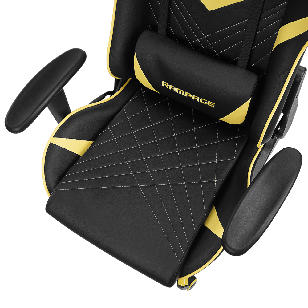 KL-R52 VIVEYN Sarı / Siyah Oyuncu Koltuğu - Rampage