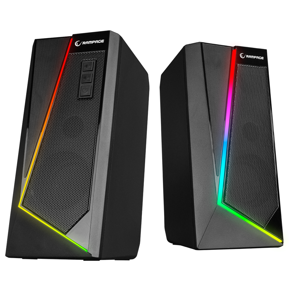RMS-X8 MAJESTY Bluetooth FMLi RGB Işıklı Multimedia Gaming Oyuncu 2.0 Speaker - Rampage