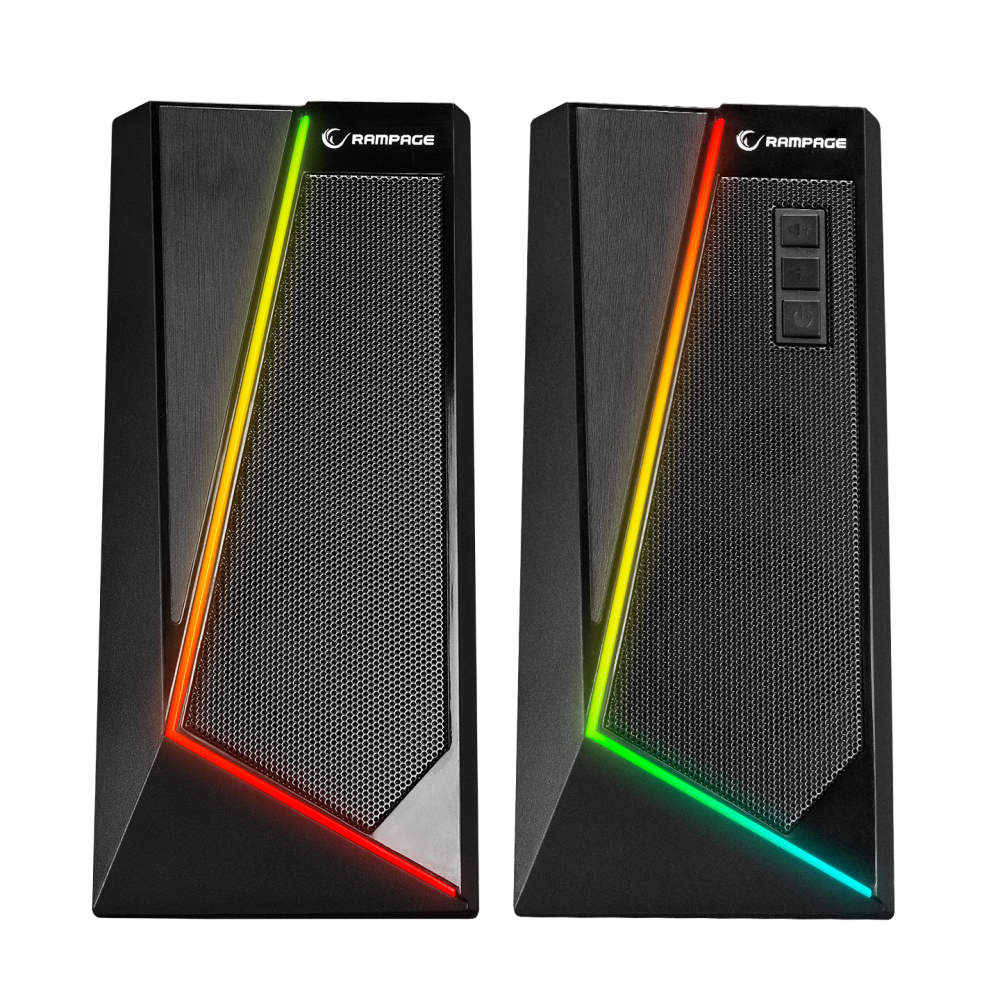 RMS-X8 MAJESTY Bluetooth FMLi RGB Işıklı Multimedia Gaming Oyuncu 2.0 Speaker - Rampage