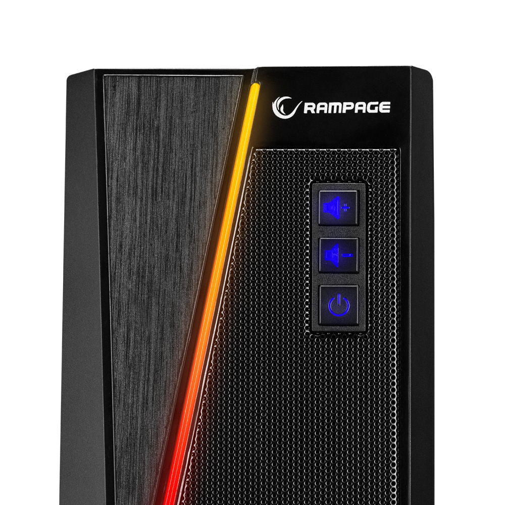RMS-X8 MAJESTY Bluetooth FMLi RGB Işıklı Multimedia Gaming Oyuncu 2.0 Speaker - Rampage