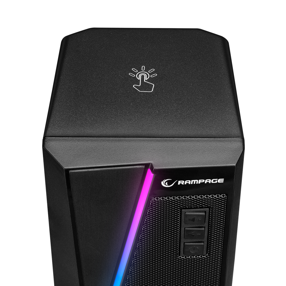 RMS-X8 MAJESTY Bluetooth FMLi RGB Işıklı Multimedia Gaming Oyuncu 2.0 Speaker - Rampage