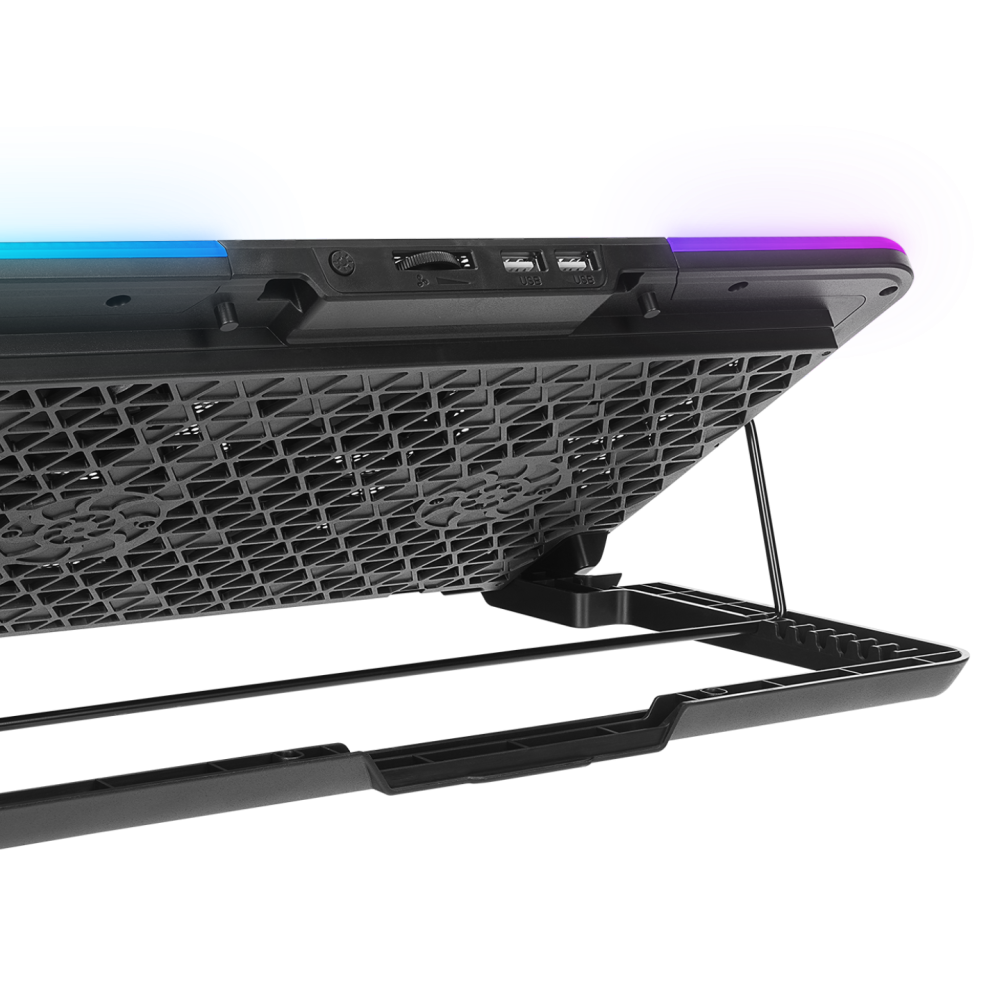 SIXPOWER R9 6 Fan RGB Işıklı Telefon Tutuculu Notebook Soğutucu