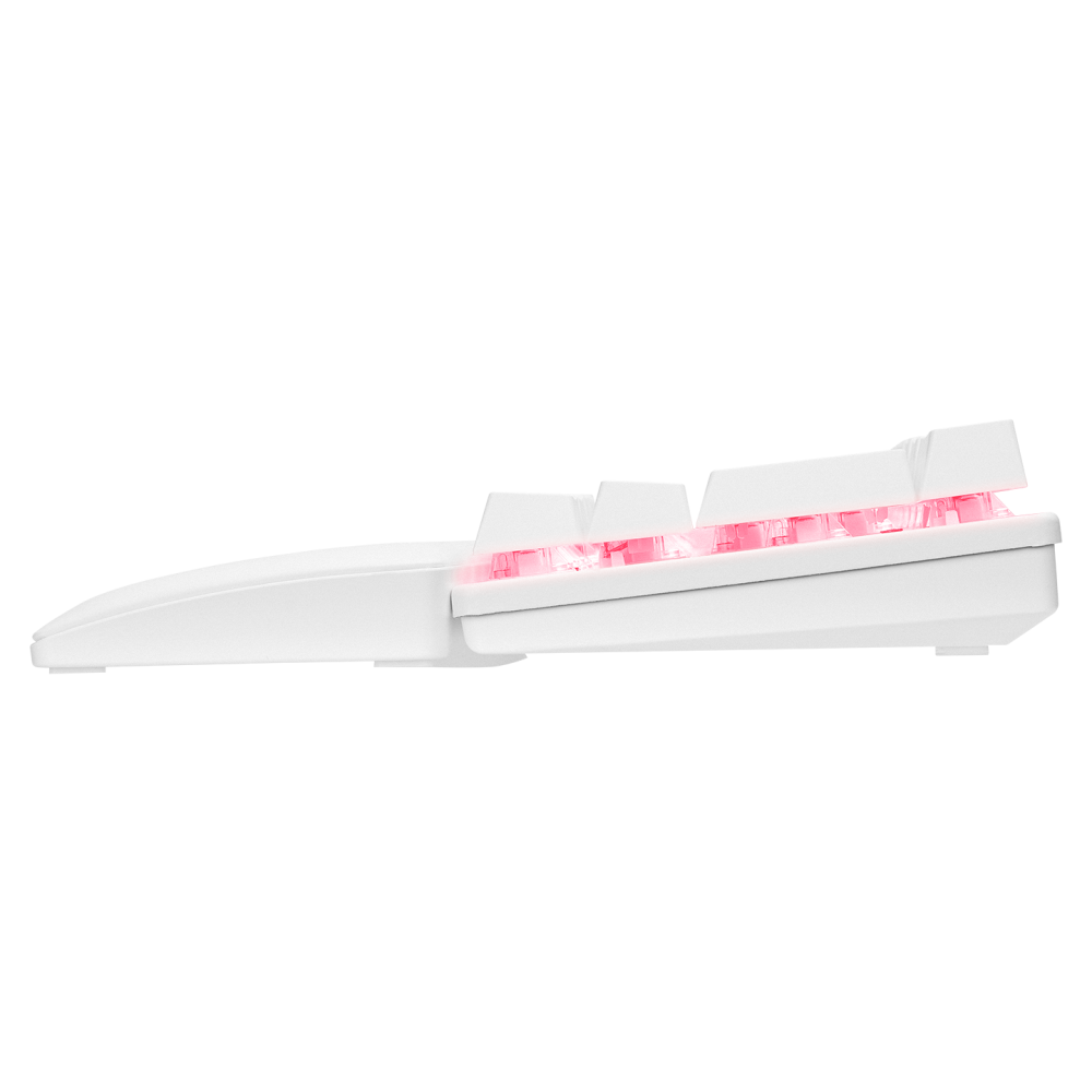 ALLY K11 Beyaz Rainbow Q Bilek Destekli Blue Switch Gaming Oyuncu Klavye