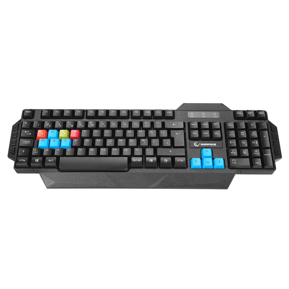 KB-R06 Siyah USB Örgü Kablolu Q Gaming Klavye - Rampage