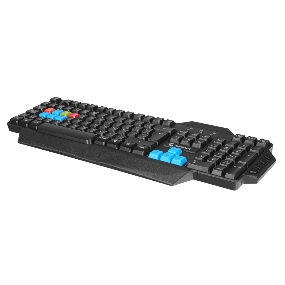 KB-R06 Siyah USB Örgü Kablolu Q Gaming Klavye - Rampage