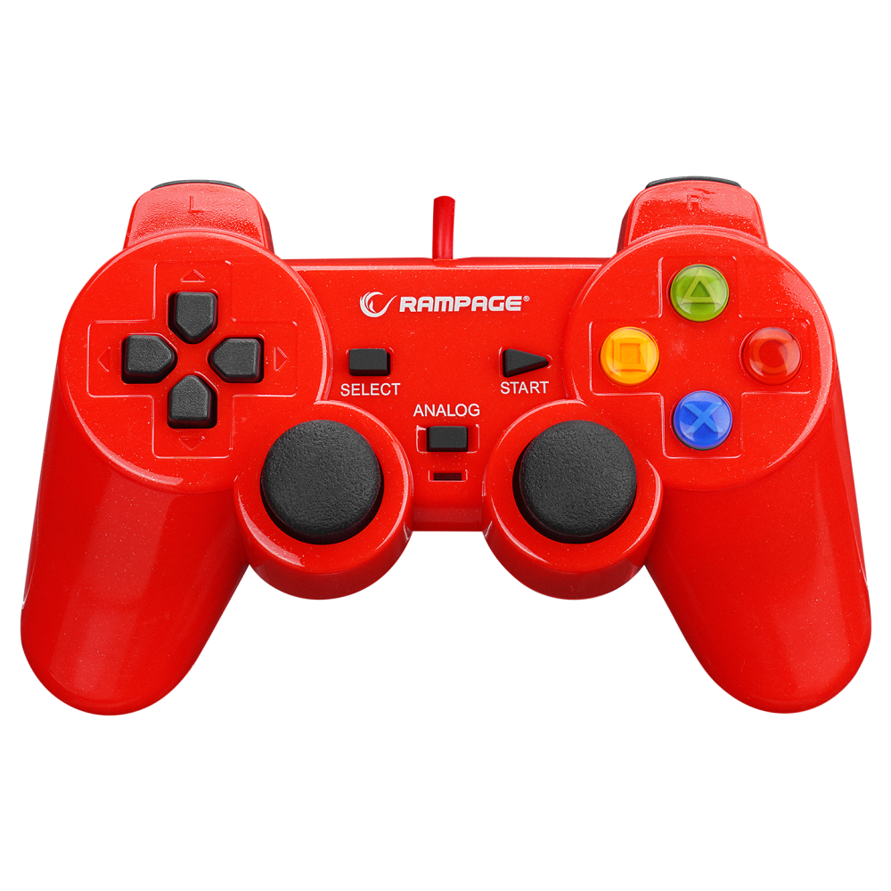 SG-R602 PS3/PC Kırmızı USB 1.8m Joypad - Rampage