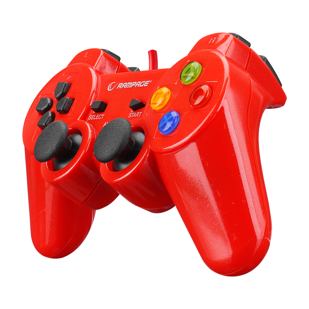 SG-R602 PS3/PC Kırmızı USB 1.8m Joypad - Rampage