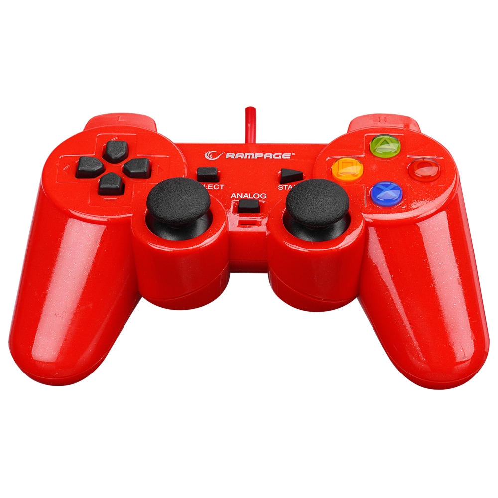 SG-R602 PS3/PC Kırmızı USB 1.8m Joypad - Rampage