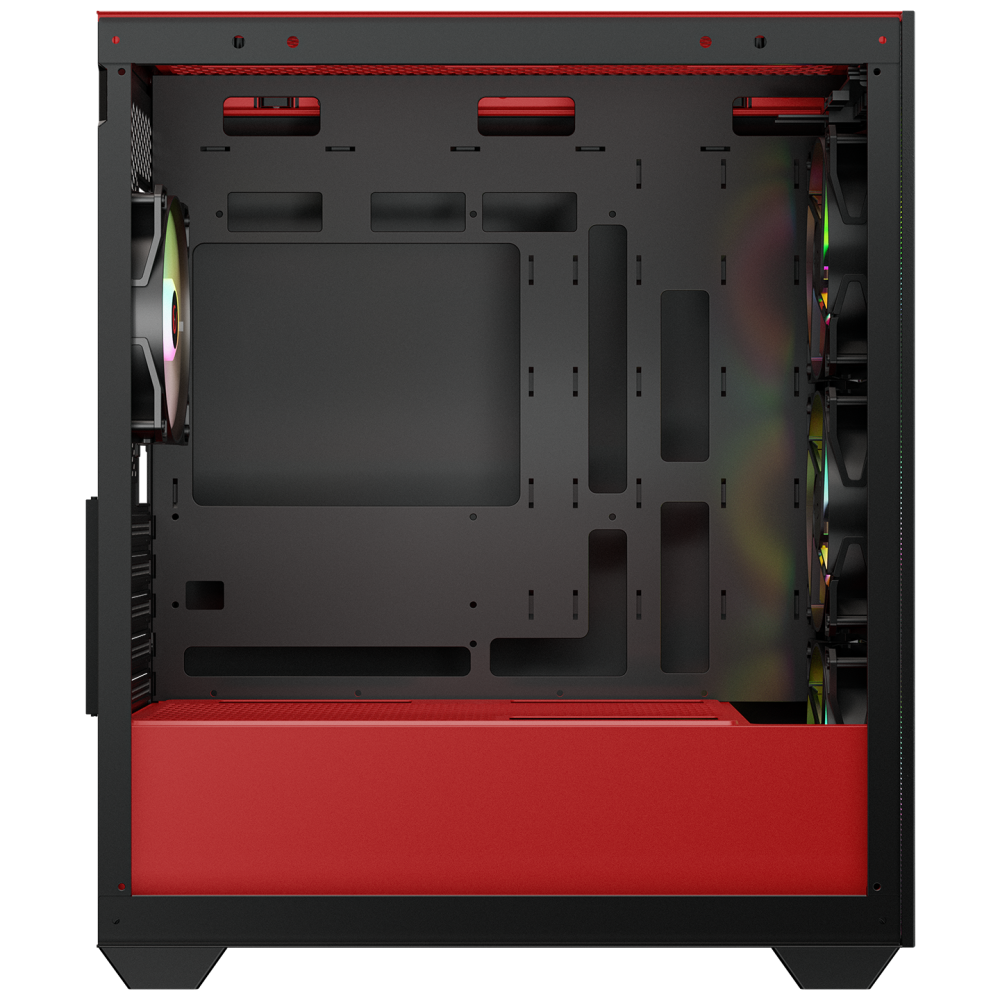 BLAZE Mesh Temperli Camlı Siyah 4* 12cm ARGB Fan M-ATX Mid-T Gaming Oyuncu Kasası - Rampage