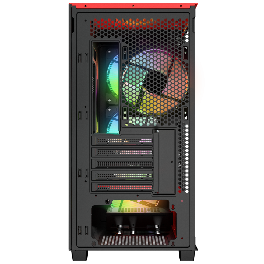 BLAZE Mesh Temperli Camlı Siyah 4* 12cm ARGB Fan M-ATX Mid-T Gaming Oyuncu Kasası - Rampage