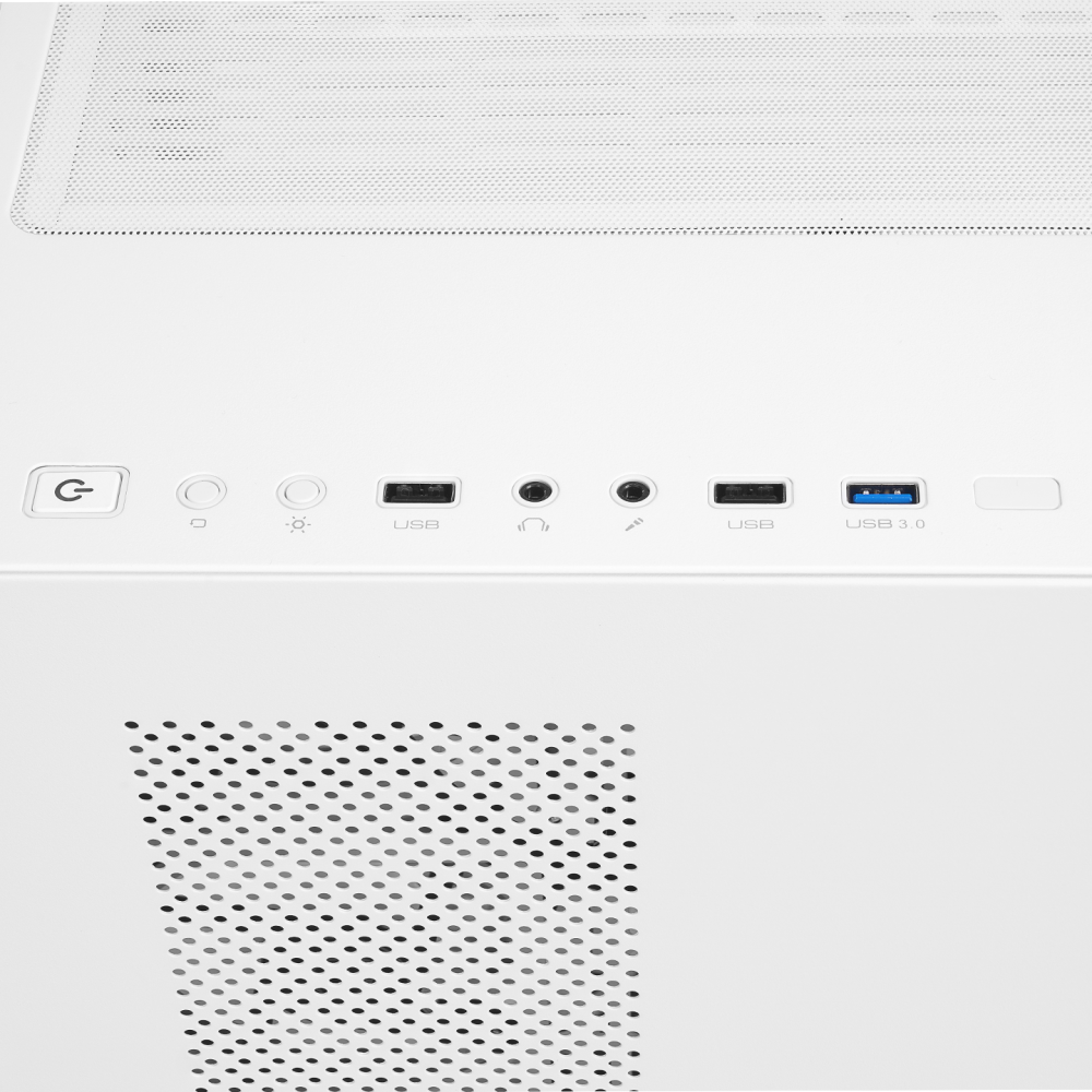 ICEWAVE Beyaz Temperli Camlı 4*12cm ARGB Fan+Kontrolcü Transparan E-ATX Mid-T Gaming Oyuncu Kasası - Rampage