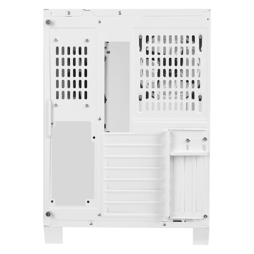 ICEWAVE Beyaz Temperli Camlı 4*12cm ARGB Fan+Kontrolcü Transparan E-ATX Mid-T Gaming Oyuncu Kasası - Rampage