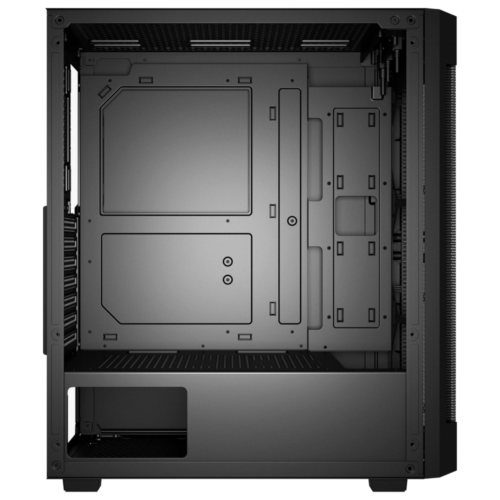 VIGILANT Mesh 650W 80+ BRONZE Siyah Temperli Camlı 4x12cm RGB Fan ATX Mid-T Gaming Oyuncu Kasası - Rampage