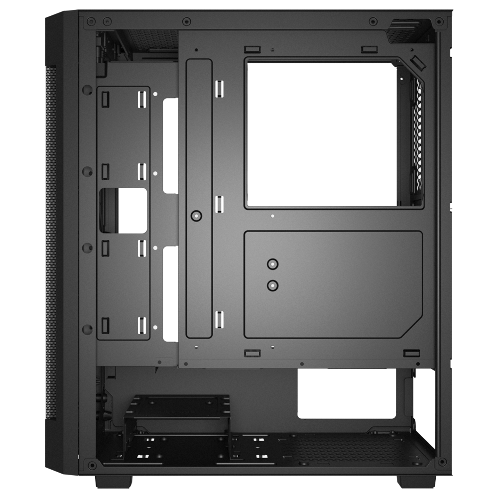 VIGILANT Mesh 650W 80+ BRONZE Siyah Temperli Camlı 4x12cm RGB Fan ATX Mid-T Gaming Oyuncu Kasası - Rampage