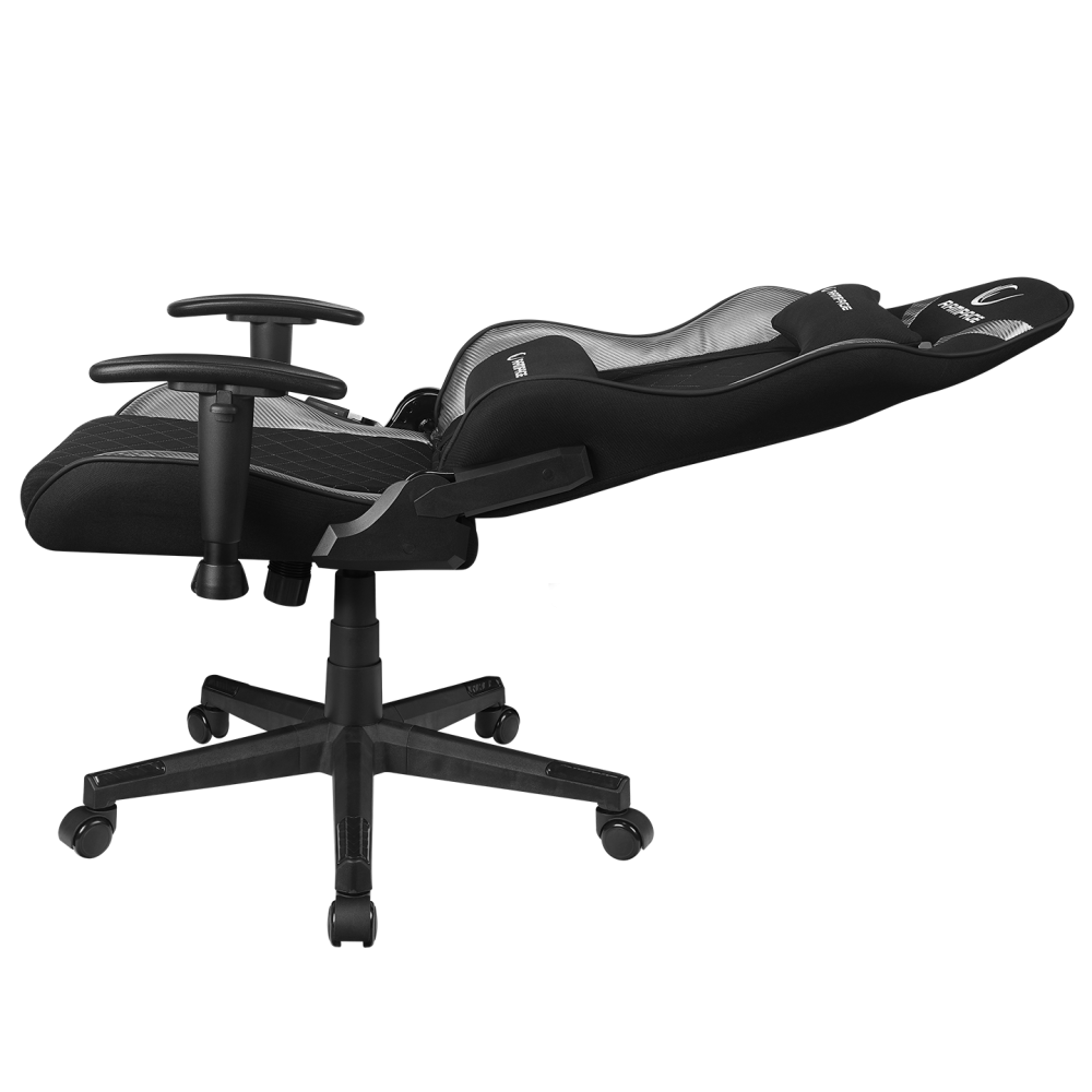 Üst Seviye Terletmez Kumaş Oyuncu Koltuğu-Gri/Siyah