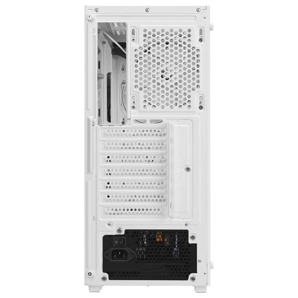 VIGILANT Mesh 650W 80+ BRONZE Beyaz Temperli Camlı 4x12cm RGB Fan ATX Mid-T Gaming Oyuncu Kasası - Rampage