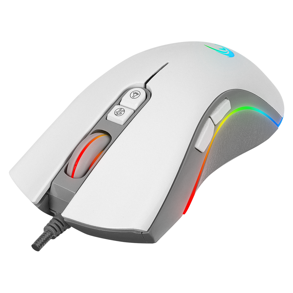 SMX-R22 PHOENIX Beyaz 7 Tuşlu RGB 7200DPI Gaming Oyuncu Mouse - Rampage