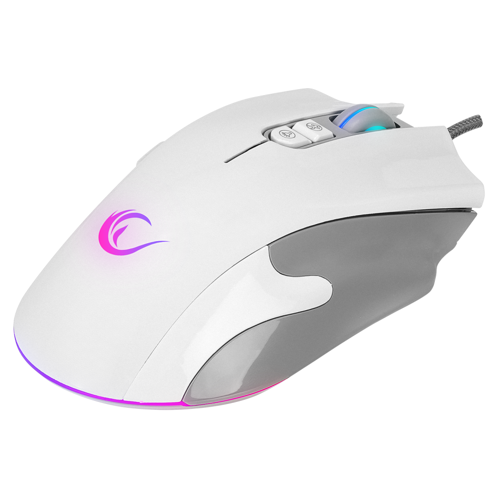 SMX-R22 PHOENIX Beyaz 7 Tuşlu RGB 7200DPI Gaming Oyuncu Mouse - Rampage