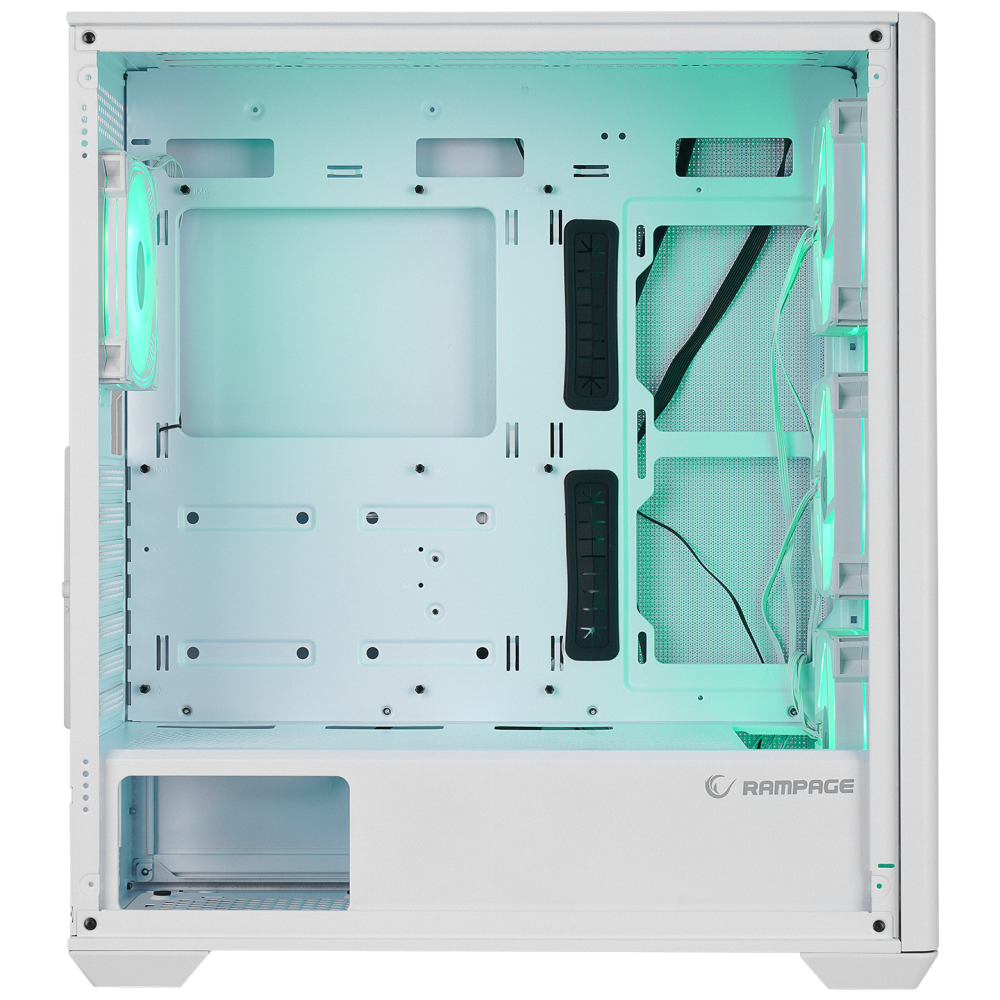 VORTEX V3 Beyaz Mesh Temperli Cam E-ATX Gaming Oyuncu Kasası - Rampage
