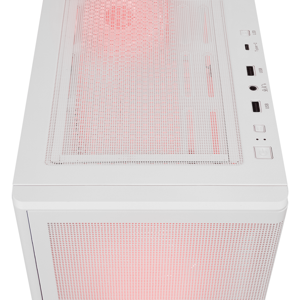 VORTEX V3 Beyaz Mesh Temperli Cam E-ATX Gaming Oyuncu Kasası - Rampage