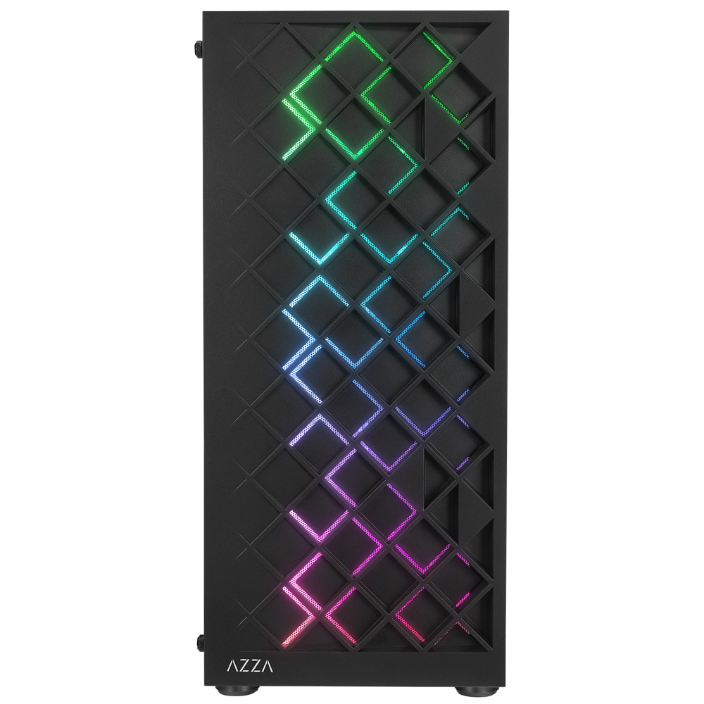 AZZA V1 Temperli Camlı Siyah ATX Mid-T Gaming Oyuncu Kasası - Rampage