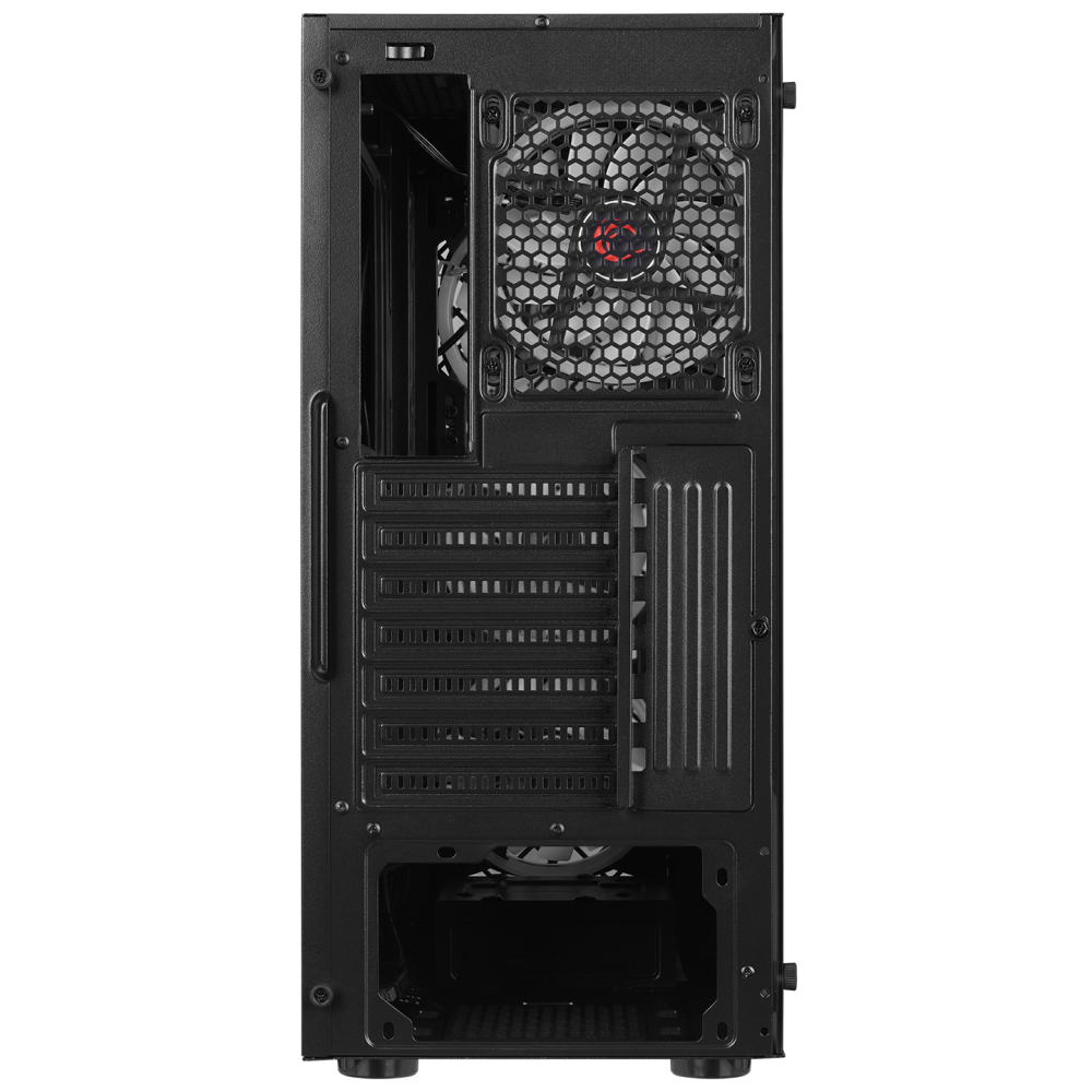 PLAID V1 Mesh Temperli Camlı 4x12cm Auto RGB Fan ATX Mid-T Gaming Oyuncu Kasası - Rampage