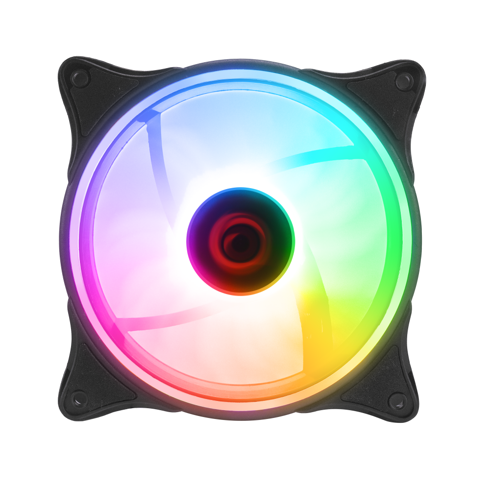 GLARE F50 Siyah 1200RPM 3P+4P Molex Soketli Kasa Fanı - Rampage