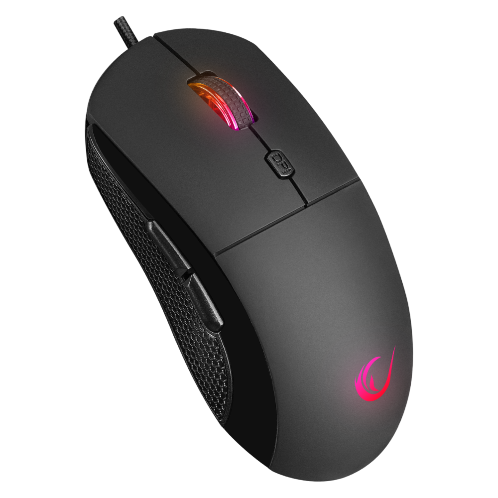 RADIANT M1 Makrolu Siyah 7200 dpi RGB Aydınlatmalı Gaming Oyuncu Mouse - Rampage
