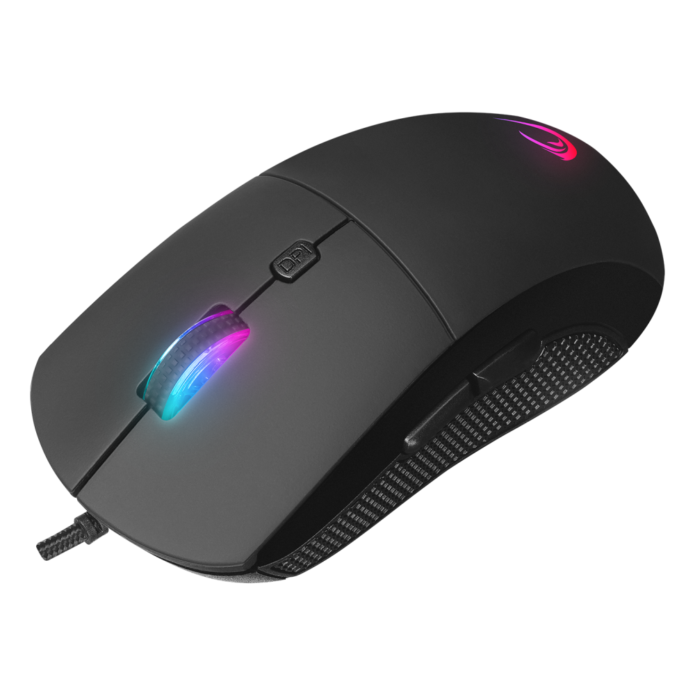 RADIANT M1 Makrolu Siyah 7200 dpi RGB Aydınlatmalı Gaming Oyuncu Mouse - Rampage