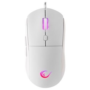 RADIANT M1 Makrolu Beyaz 7200 dpi RGB Aydınlatmalı Gaming Oyuncu Mouse - Rampage