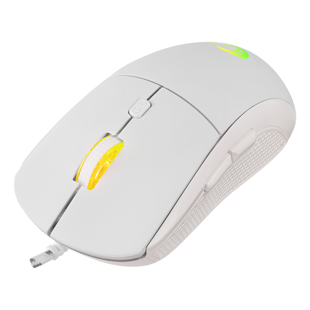 RADIANT M1 Makrolu Beyaz 7200 dpi RGB Aydınlatmalı Gaming Oyuncu Mouse - Rampage