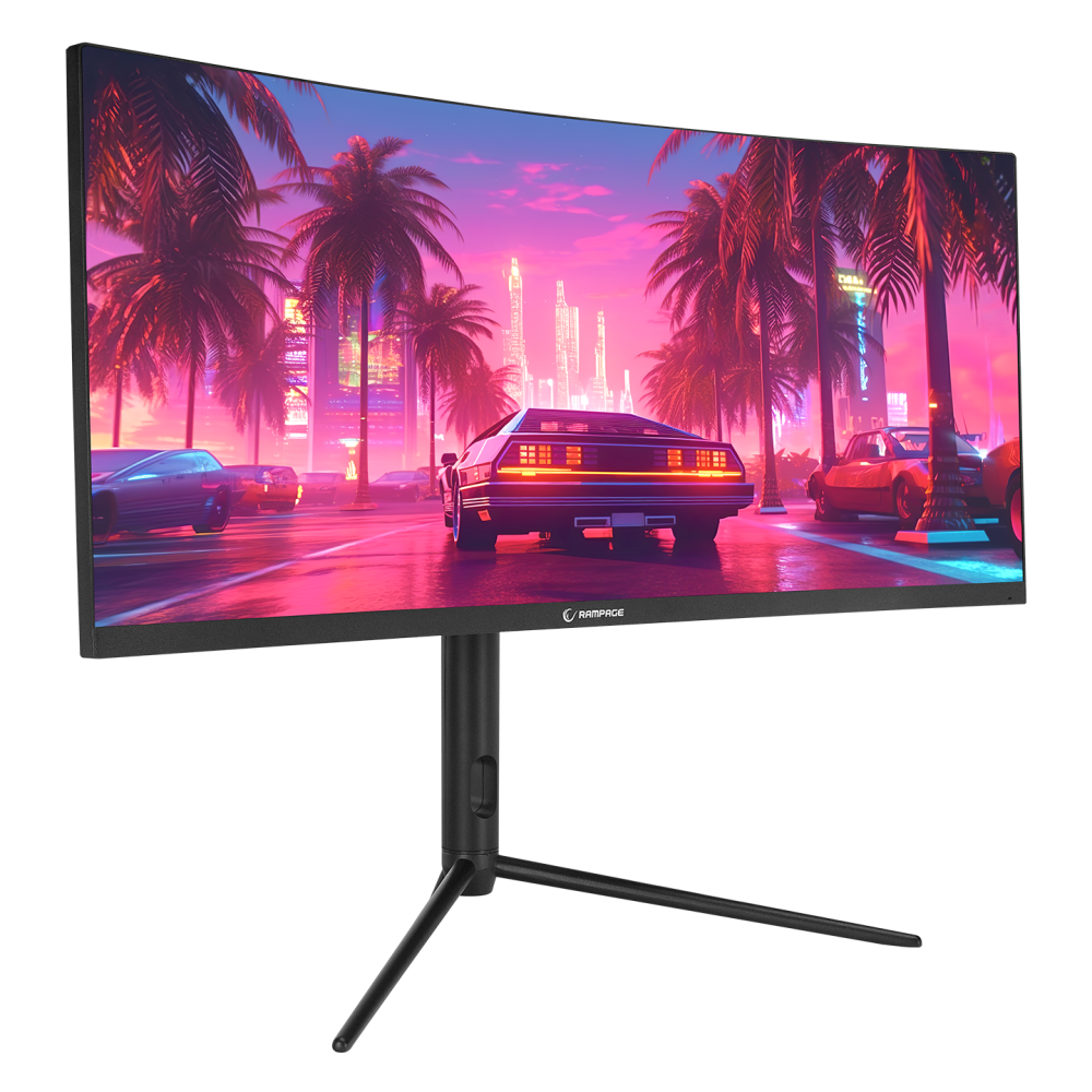 RAIDEN RA30R200C 30 inç 200Hz AUO VA WFHD AdaptiveSync Curved Oyuncu Monitörü - Rampage
