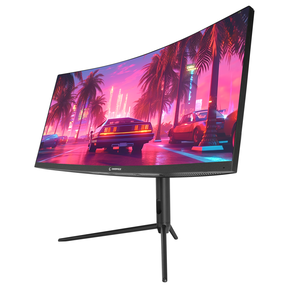 RAIDEN RA30R200C 30 inç 200Hz AUO VA WFHD AdaptiveSync Curved Oyuncu Monitörü - Rampage