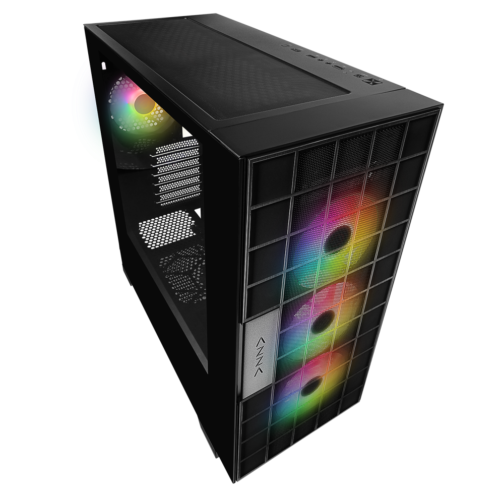 AZZA V2 Temperli Camlı Siyah ATX Mid-T Gaming Oyuncu Kasası - Rampage