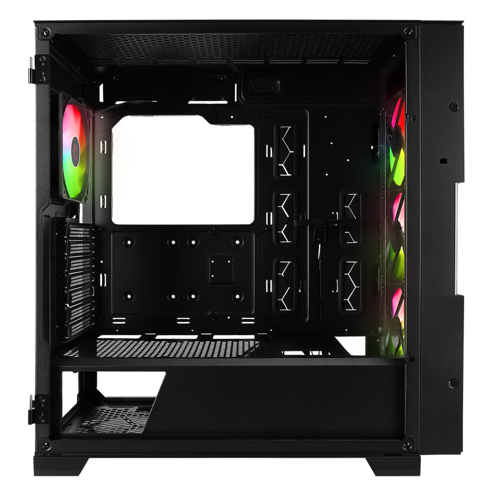 AZZA V2 Temperli Camlı Siyah ATX Mid-T Gaming Oyuncu Kasası - Rampage