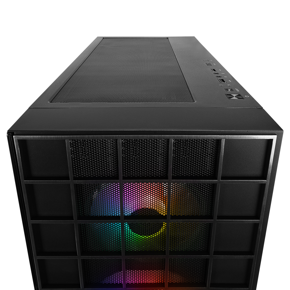 AZZA V2 Temperli Camlı Siyah ATX Mid-T Gaming Oyuncu Kasası - Rampage