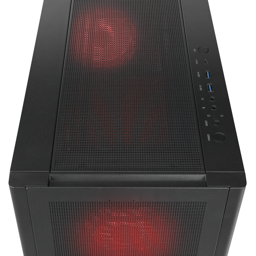 VANGUARD V2 Siyah Dikey VGA Tutucu E-ATX Big-T Oyuncu Kasası - Rampage