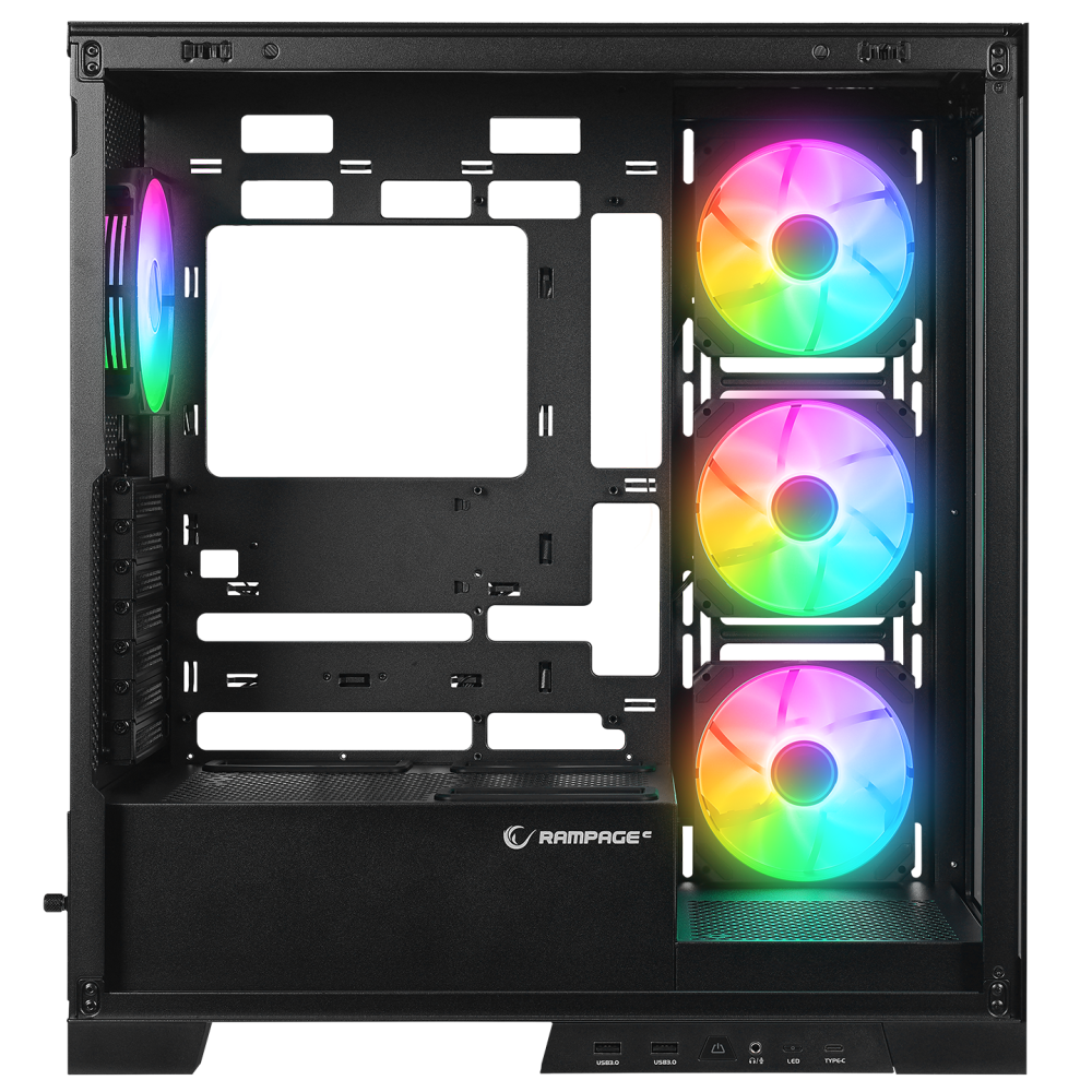 HYDRA V2 BLACK E-ATX Exclusive Gaming Oyuncu Kasası - Rampage