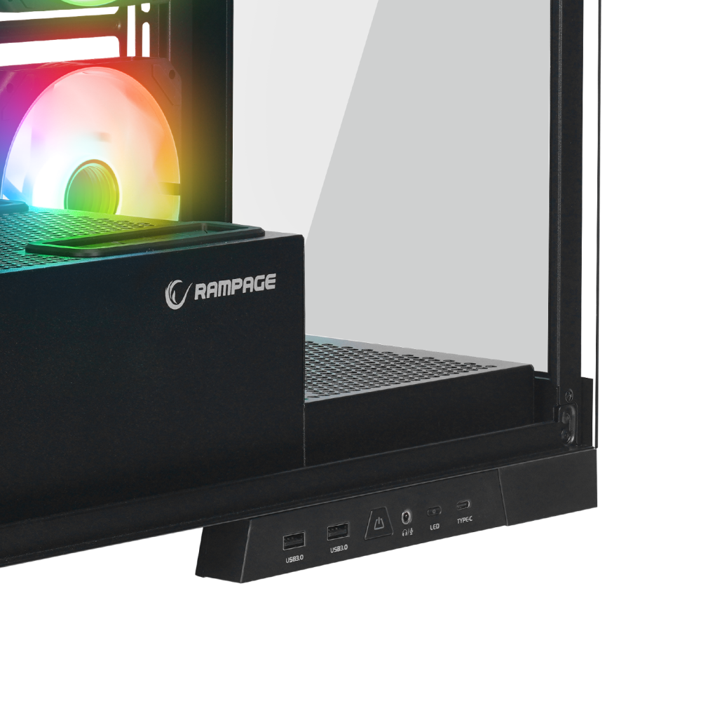 HYDRA V2 BLACK E-ATX Exclusive Gaming Oyuncu Kasası - Rampage