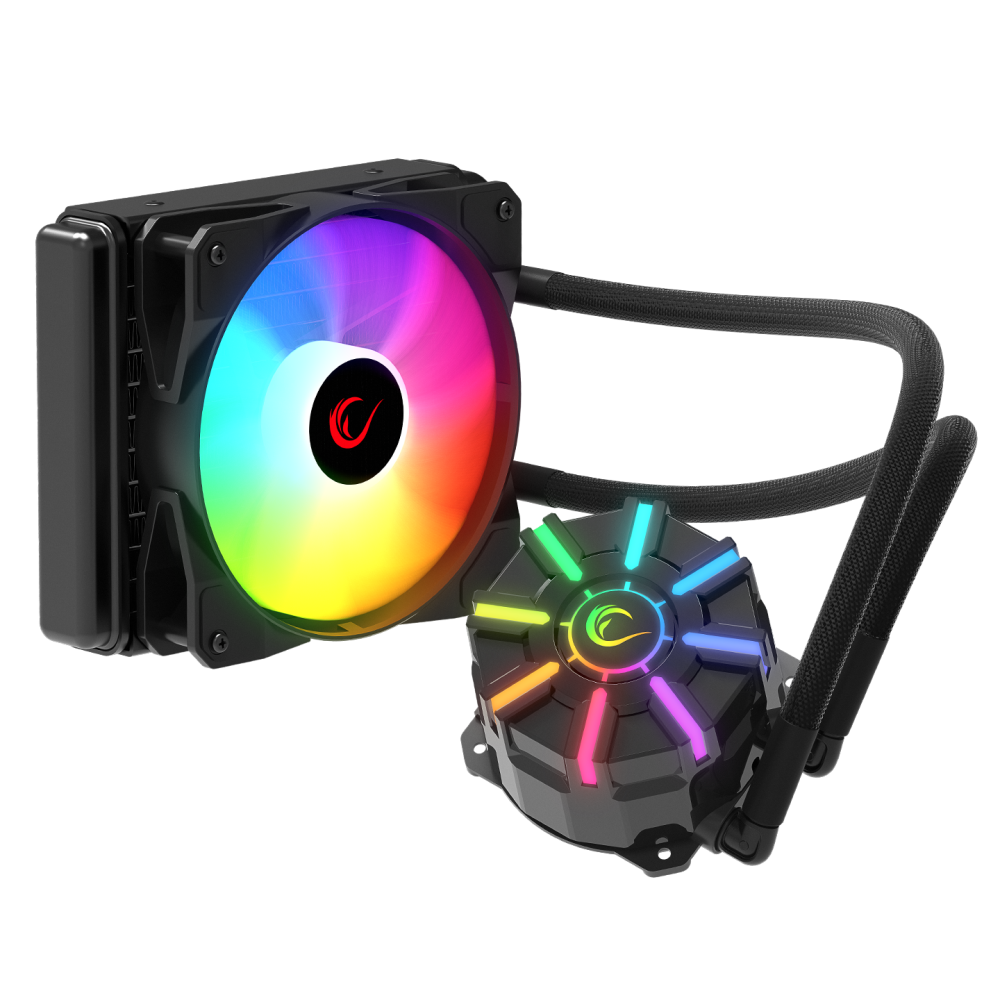 HELIOS C1 Siyah 68CFM 1800RPM Rainbow AMD AM5/INTEL LGA1700 120mm Sıvı Soğutmalı CPU Fan - Rampage