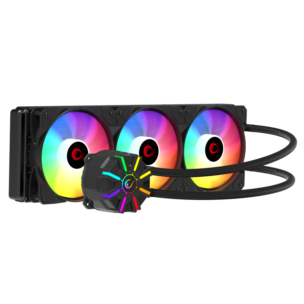 HELIOS C3 Siyah 68CFM 1800RPM Rainbow AMD AM5/INTEL LGA1700 360mm Sıvı Soğutmalı CPU Fan - Rampage