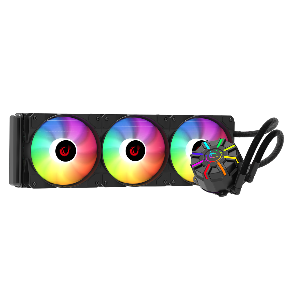 HELIOS C3 Siyah 68CFM 1800RPM Rainbow AMD AM5/INTEL LGA1700 360mm Sıvı Soğutmalı CPU Fan - Rampage